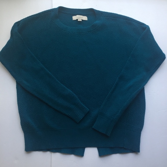 Loft Sweater Sz XS Jewel Toned Blue/Green Color - Picture 1 of 6